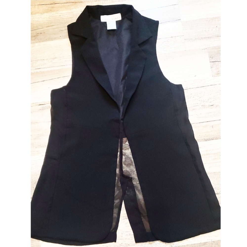 KELLY RENEE. BLACK MESH VEST women's